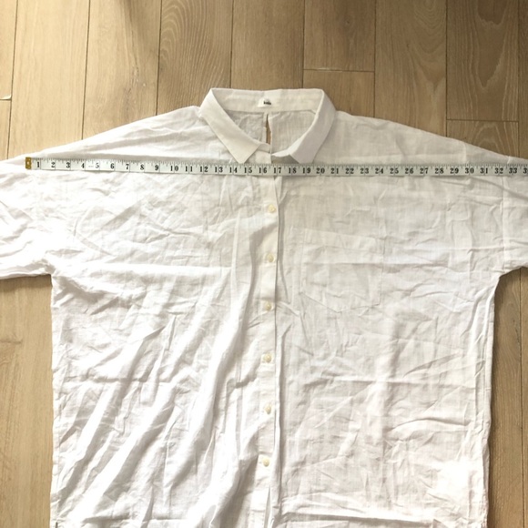 Knix Oversized Beach Coverup Shirt in White Size XL - Picture 2 of 11